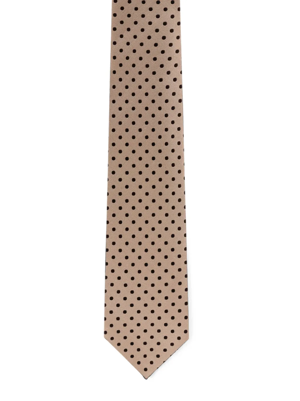 TOM FORD Geruite stropdas Beige
