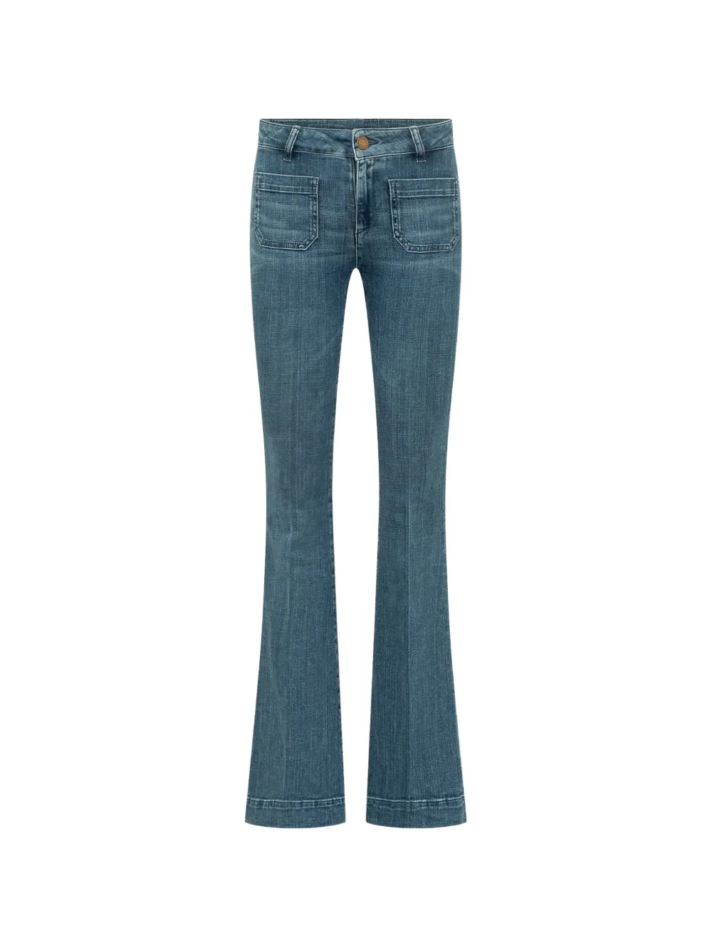 The Seafarer Capucine Flared Jeans In Blue
