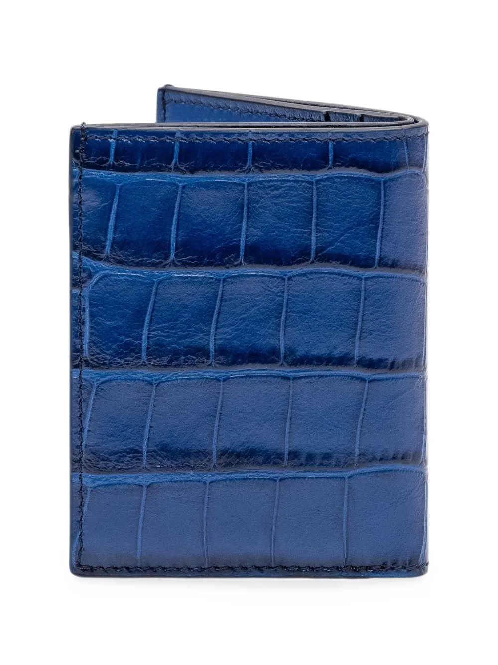 TOM FORD Pasjeshouder met krokodillen-reliëf Blauw