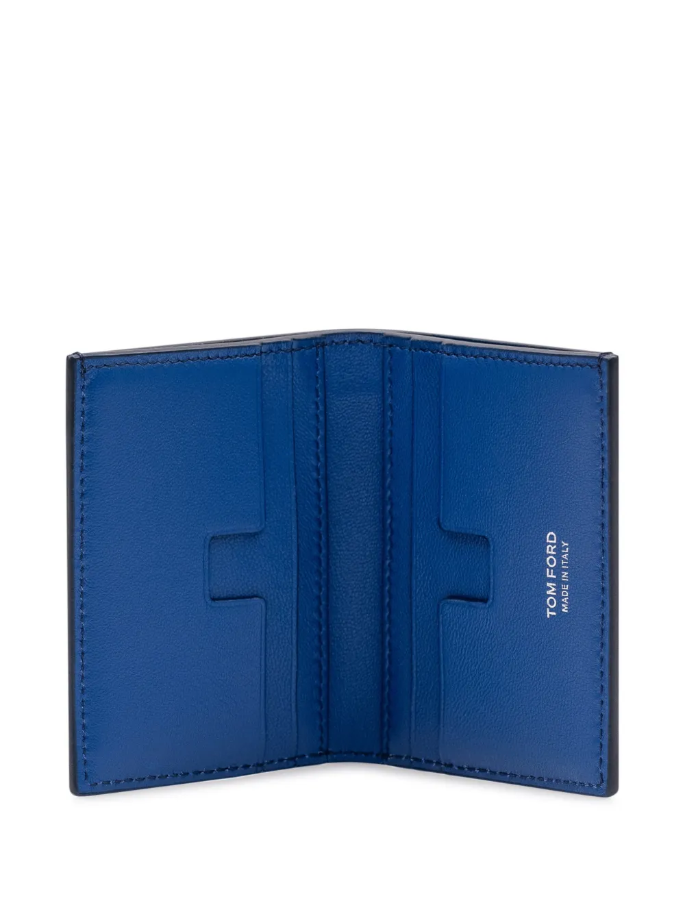 TOM FORD crocodile-effect Folding Card Holder | Blue | FARFETCH