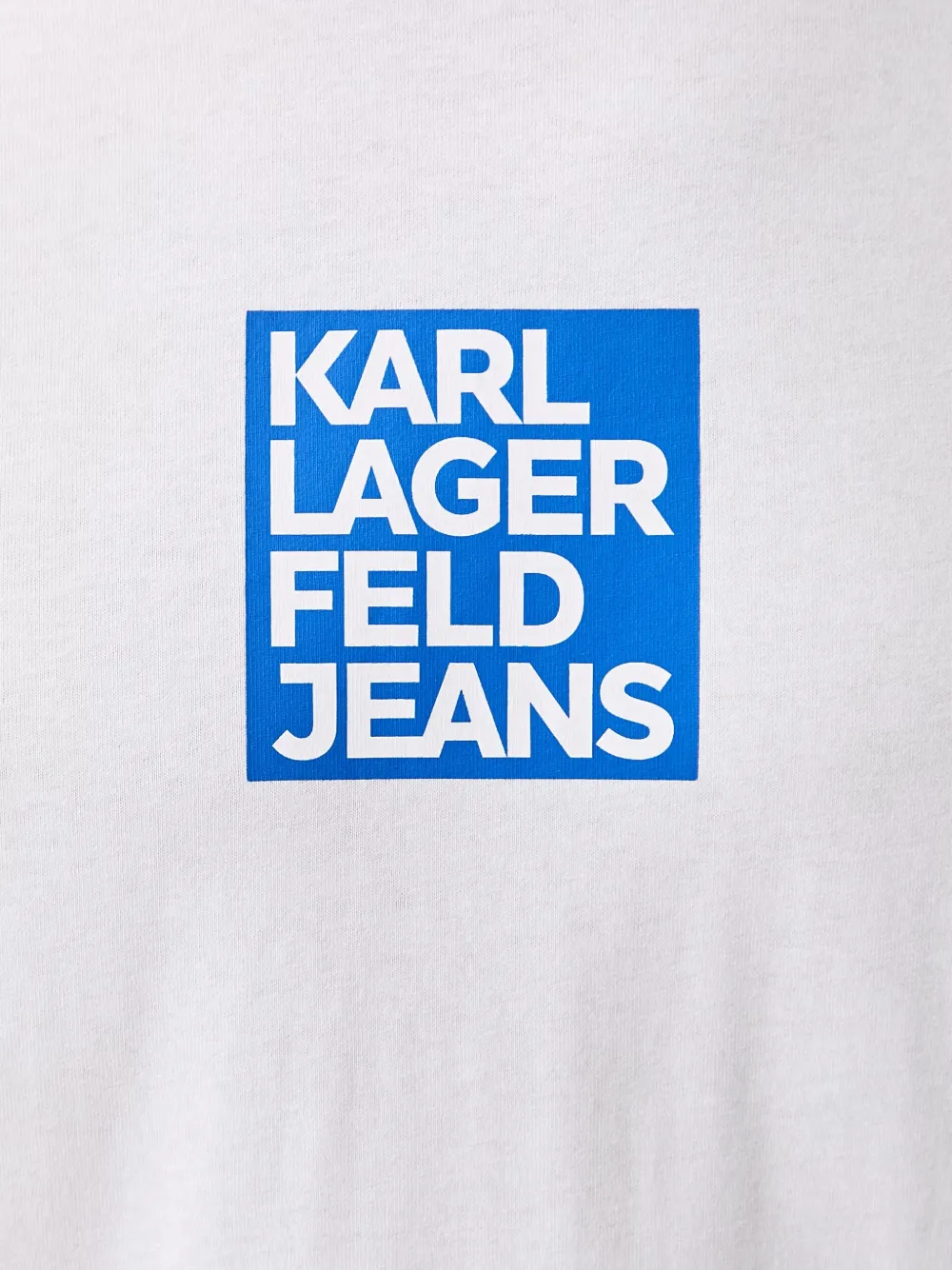Karl Lagerfeld Jeans T-shirt met logoprint Wit