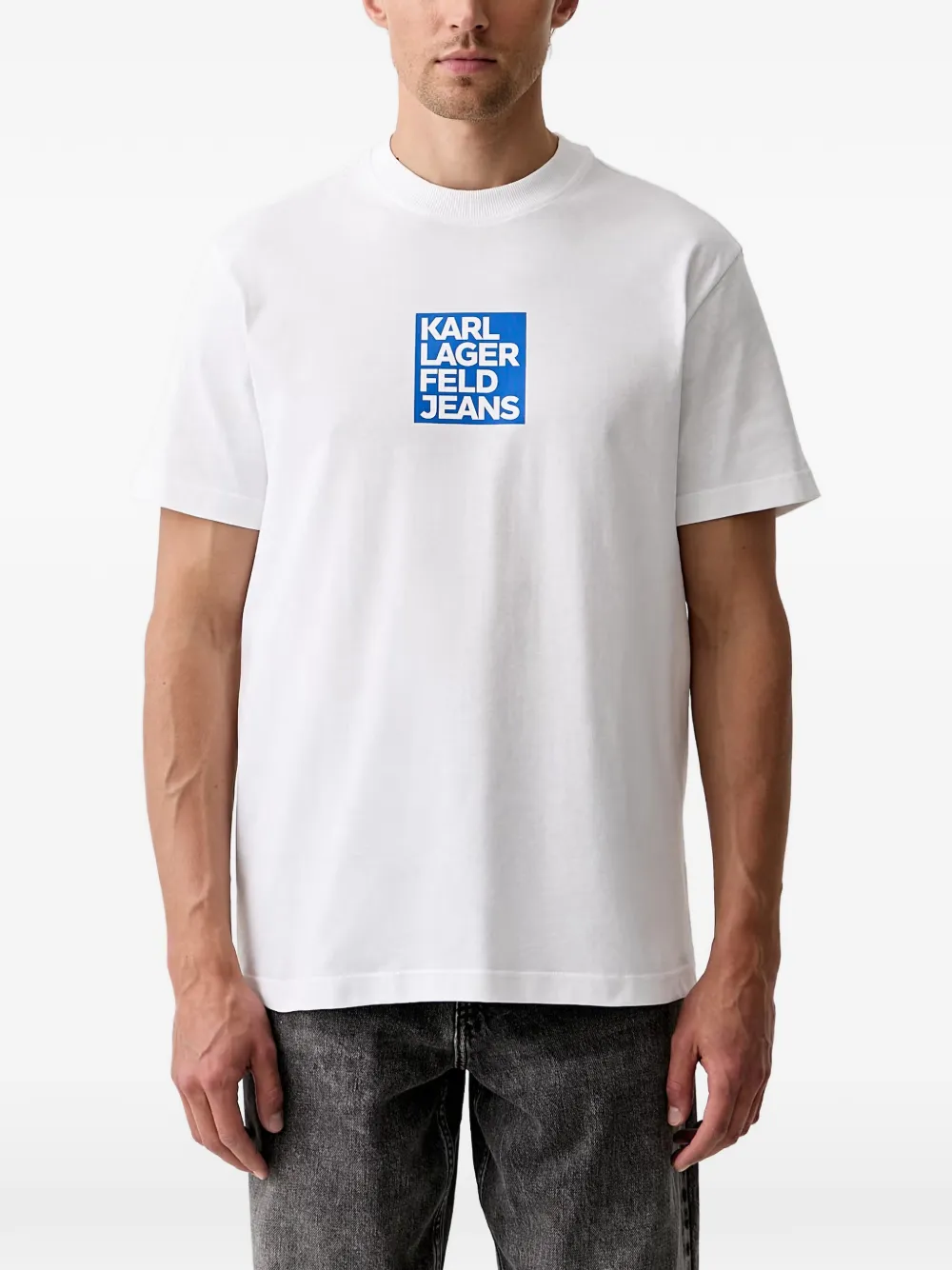 Karl Lagerfeld Jeans logo-print short-sleeve T-shirt