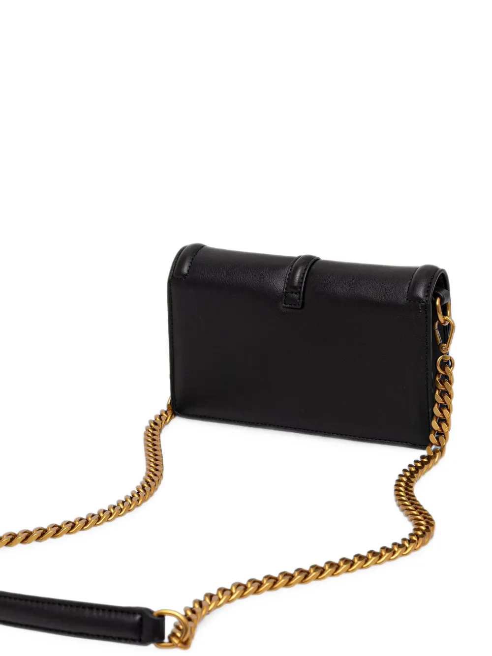 Just Cavalli snake-plaque chain-link clutch bag Zwart