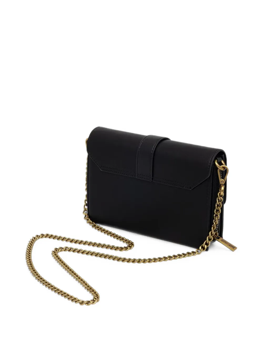 Just Cavalli Mini-tas met slangenplakkaat Zwart