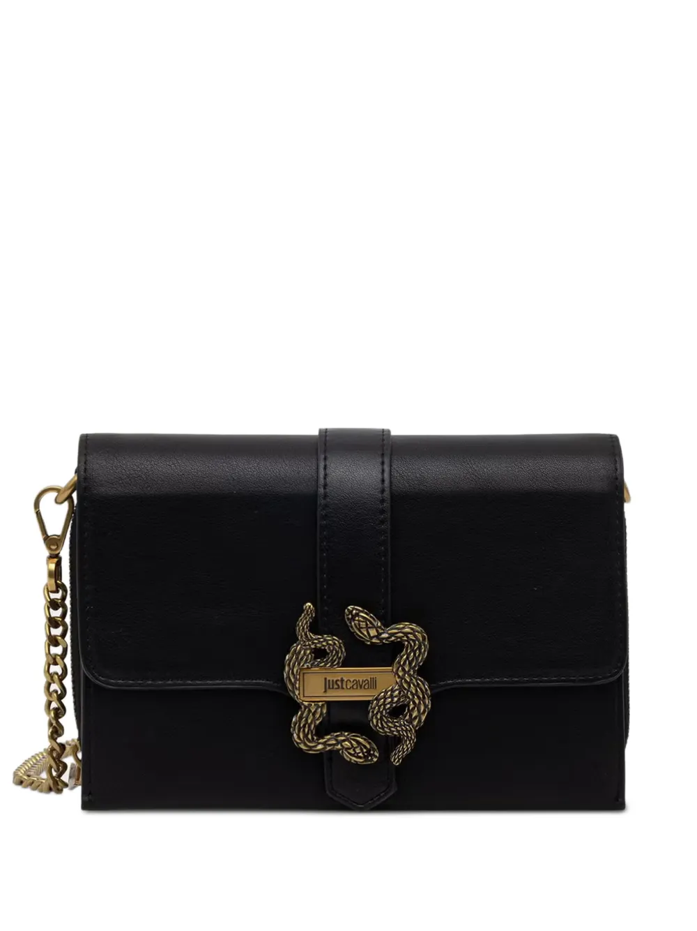Just Cavalli snake-plaque mini bag · OS