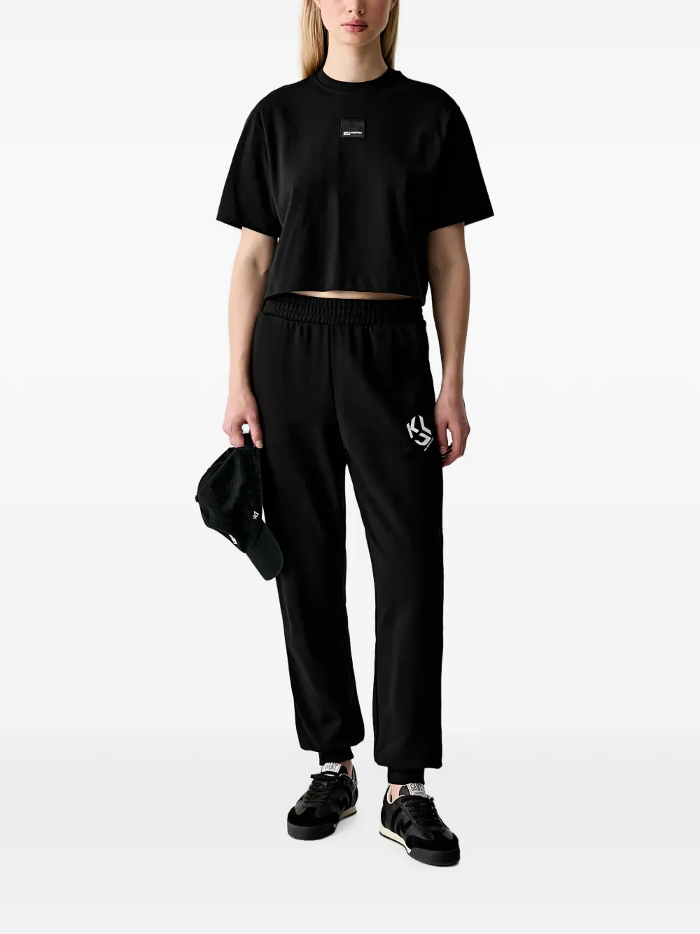 Karl Lagerfeld Jeans Trainingsbroek met logoprint Zwart