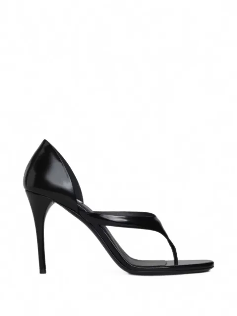 Alaïa sandalias Infradito de charol con tira para el dedo