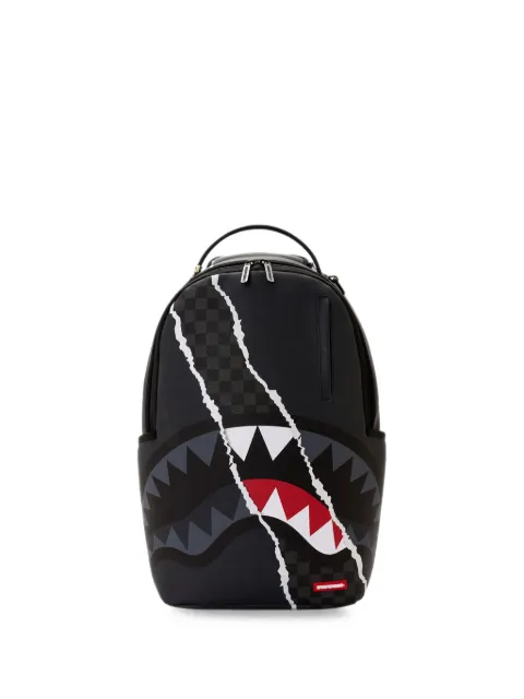 Sprayground check-print shark-mouth backpack