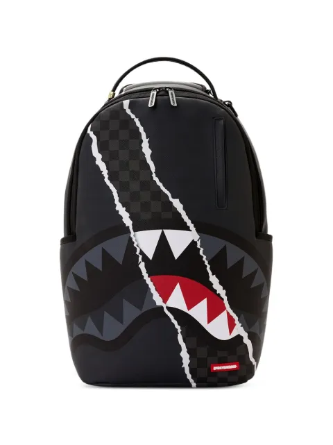 Sprayground check-print shark-mouth backpack