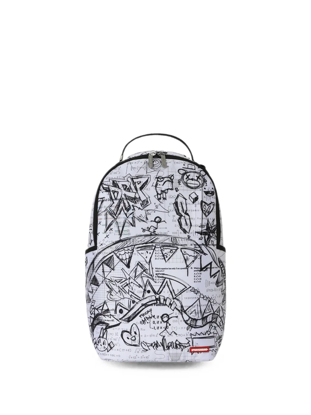 Sprayground Class Dismissed doodle-print backpack - Bianco