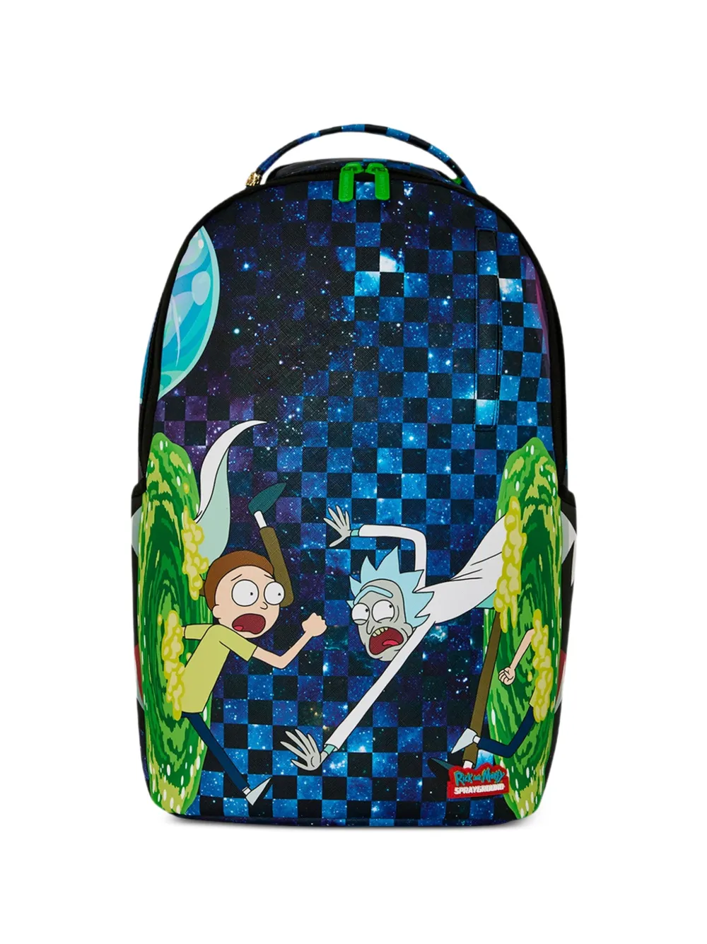Sprayground Zaino Rick and Morty Portal Jumping - Blu