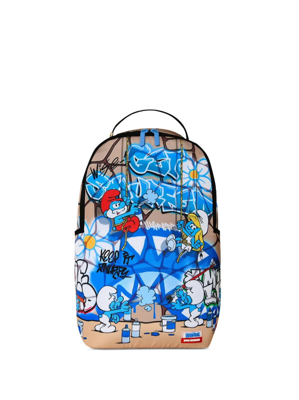 Sprayground x Smurfs Zaino Big Mural - Toni neutri