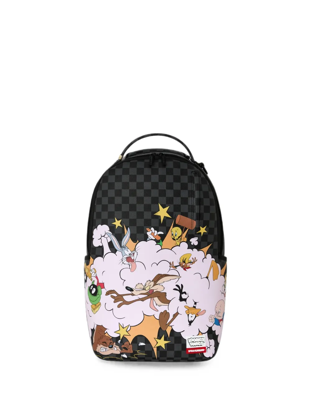 Sprayground x Looney Tunes Zaino a quadri Rumble In The Shark - Nero