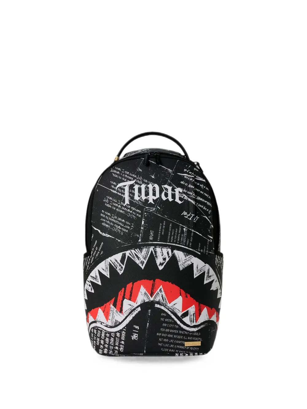 Sprayground x Tupac Poetry Zaino con stampa - Nero