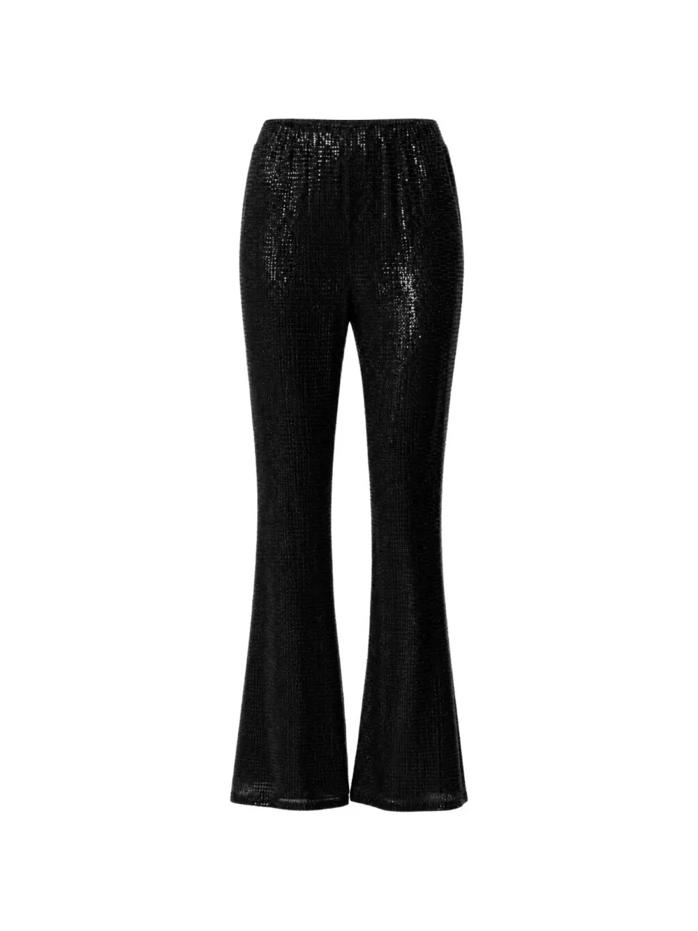 Toccin Gemma sequin-embellished flared trousers - Schwarz