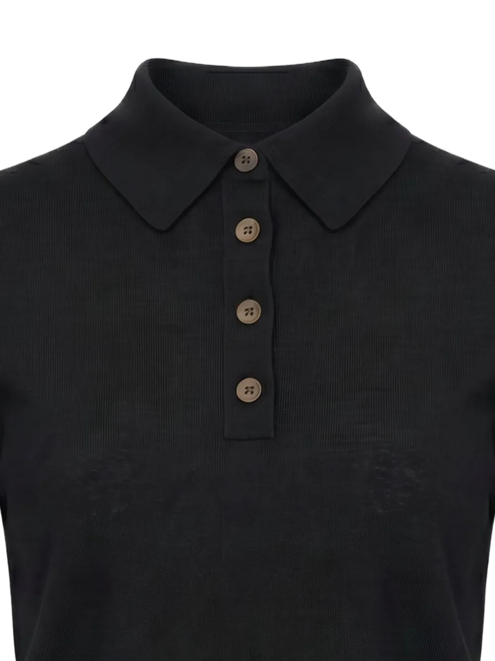 Toccin Rue polotop met korte mouwen Zwart