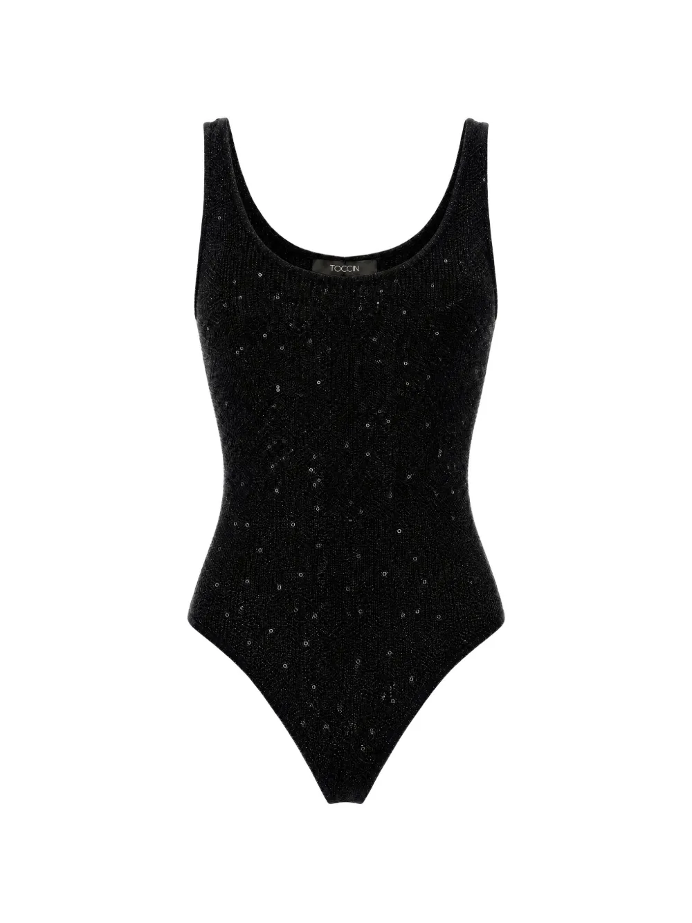 Toccin Sheila sequin-embellished Sheila bodysuit - Nero