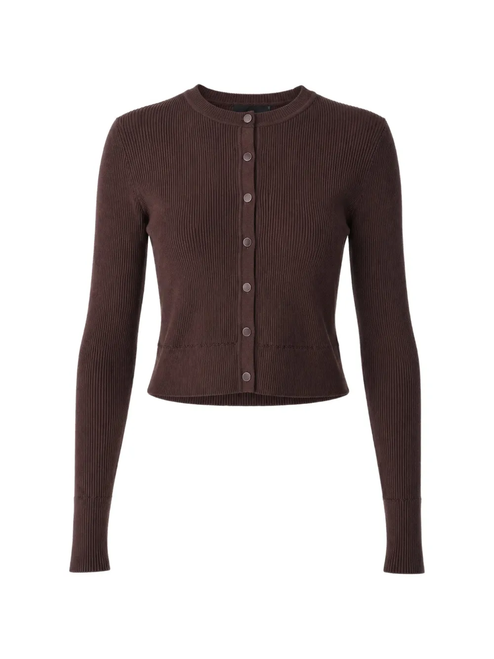 Toccin Zoe ribbed-knit cropped cardigan - Braun