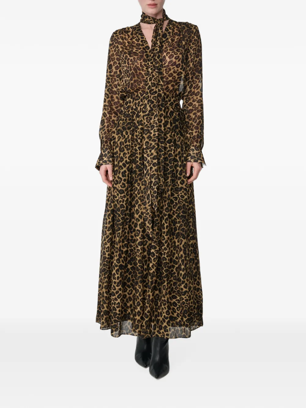 Toccin Jane mini-jurk met luipaardprint Bruin