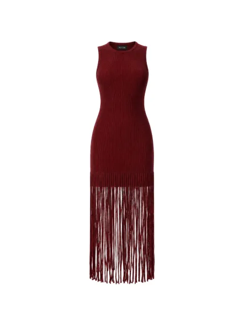Toccin Margaux fringe-trim mini dress
