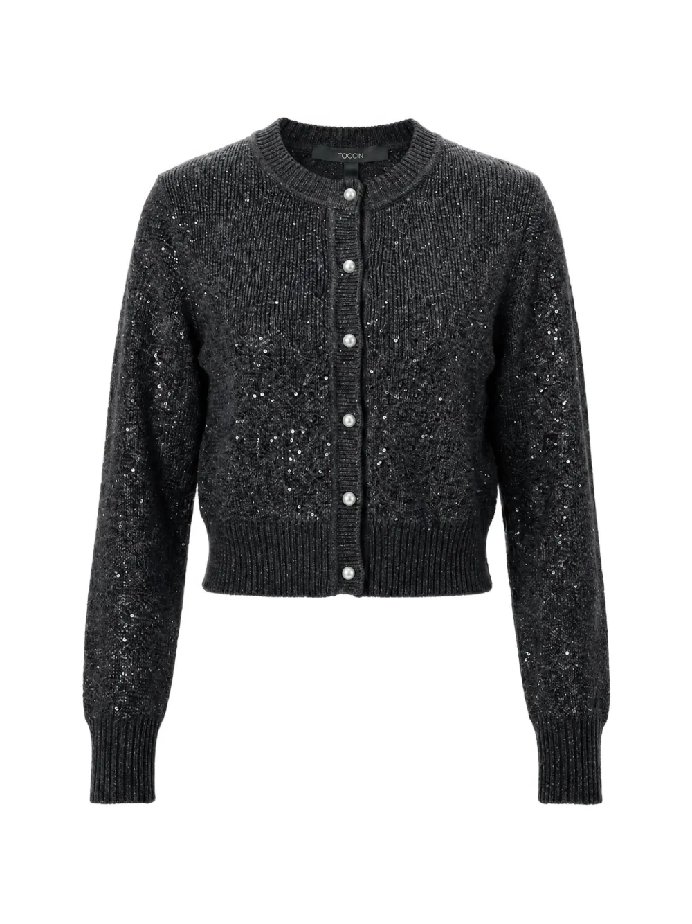 Toccin Mollie sequin-embellished cardigan - Schwarz