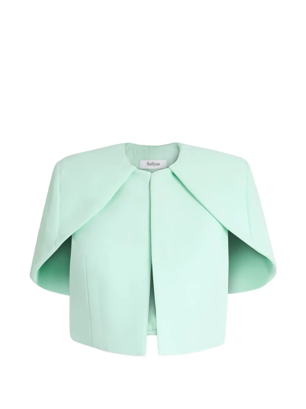 Safiyaa Micah cape-style cropped jacket