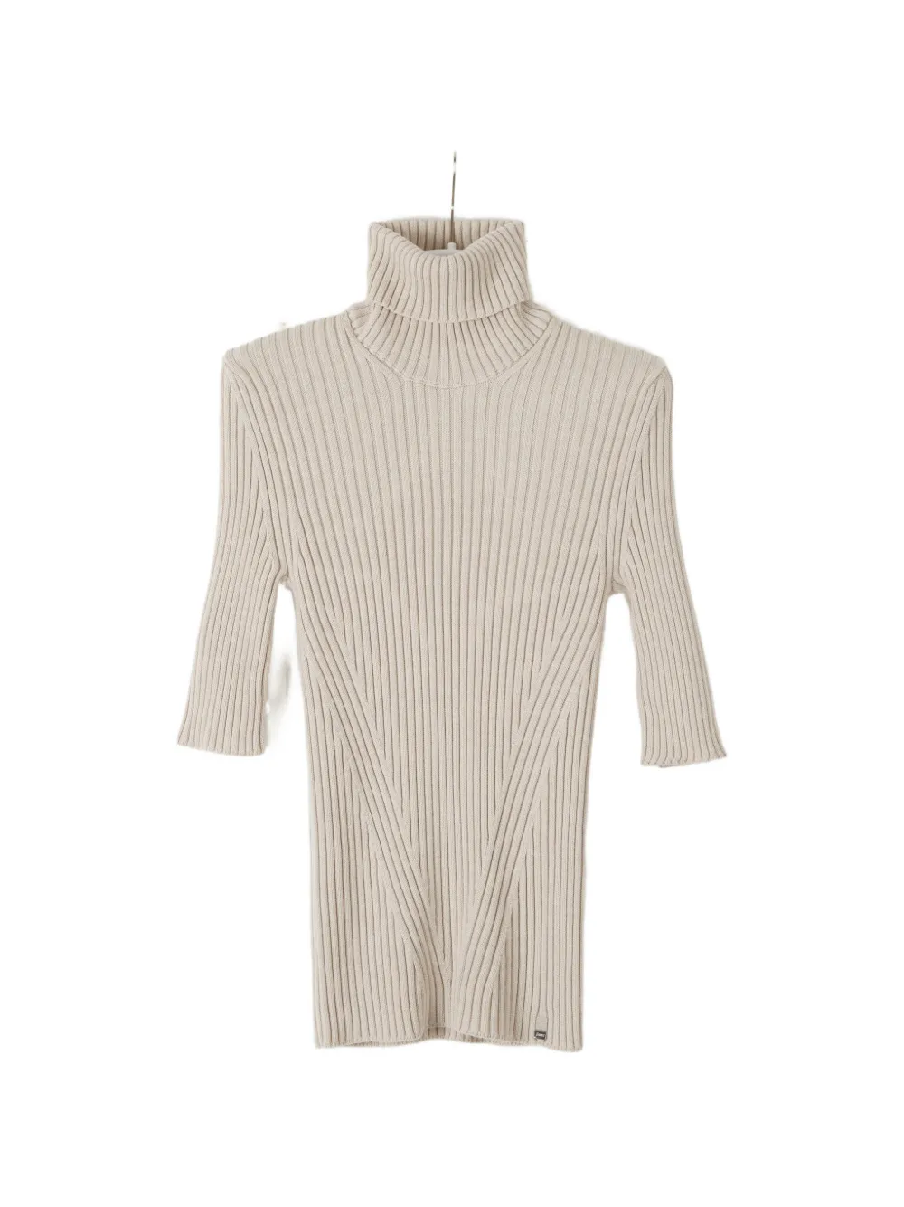 Herno ribbed-knit short-sleeve sweater - Nude
