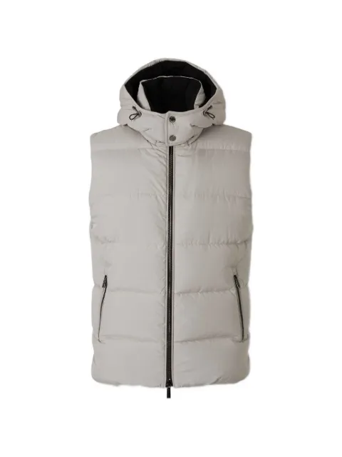 Moorer hooded padded gilet