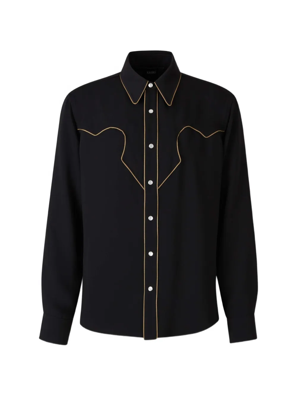 AMIRI piped western shirt - Nero