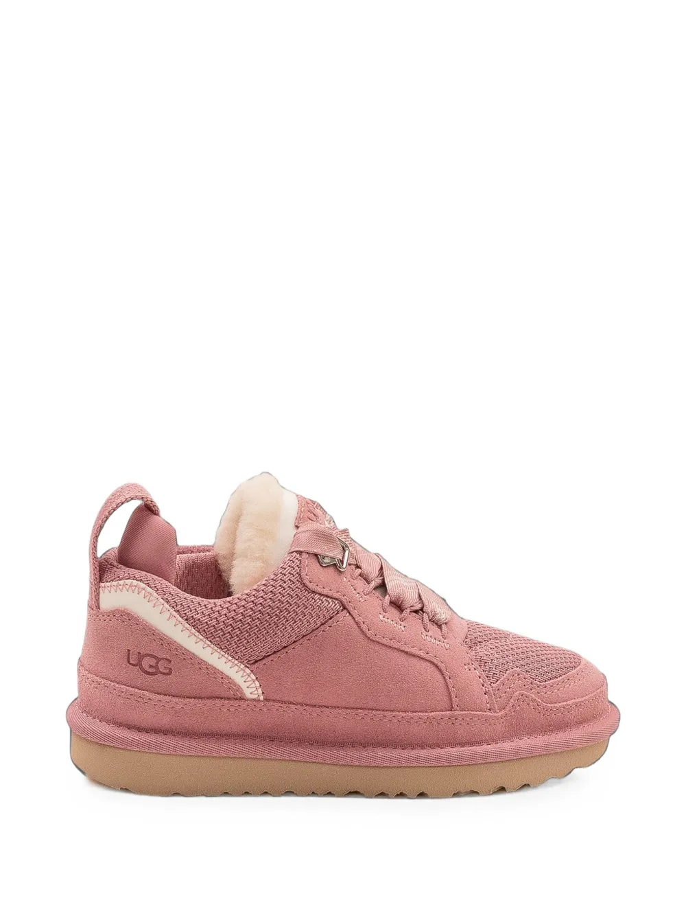 UGG Kids Lowmel round-toe low-top trainers Roze