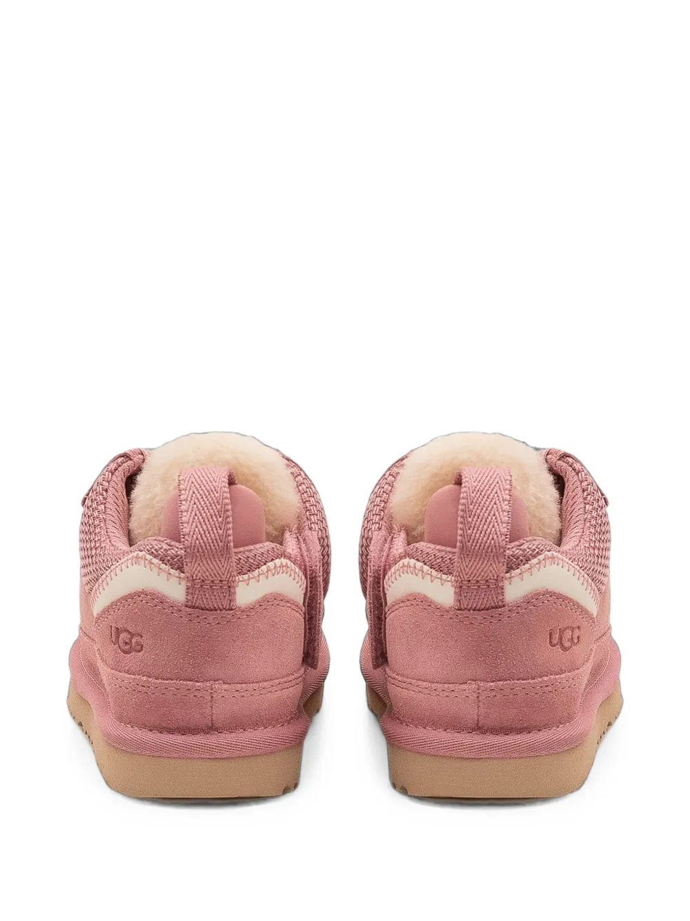 UGG Kids Lowmel round-toe low-top trainers Roze