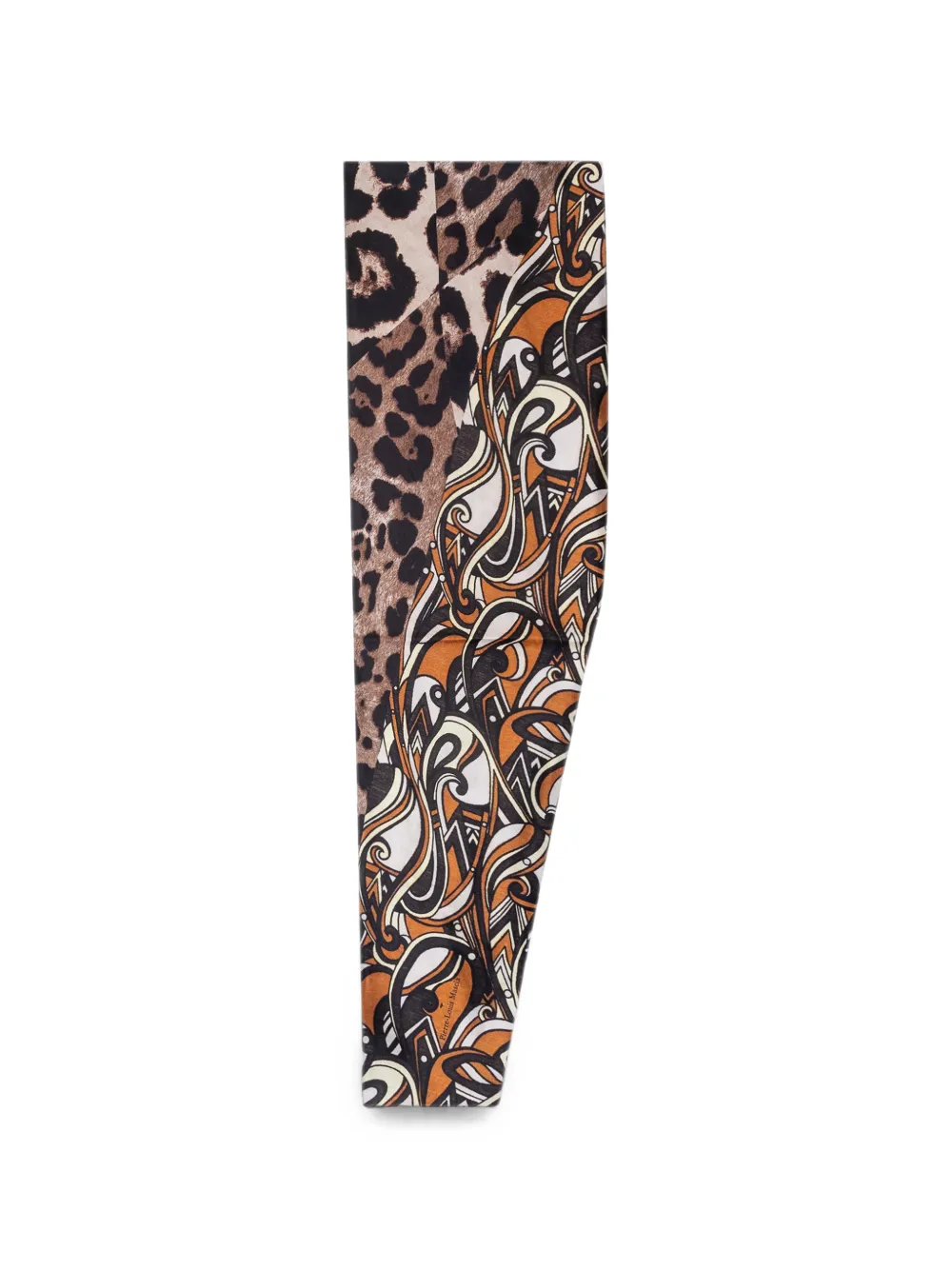 Pierre-Louis Mascia leopard-print silk scarf - Nude