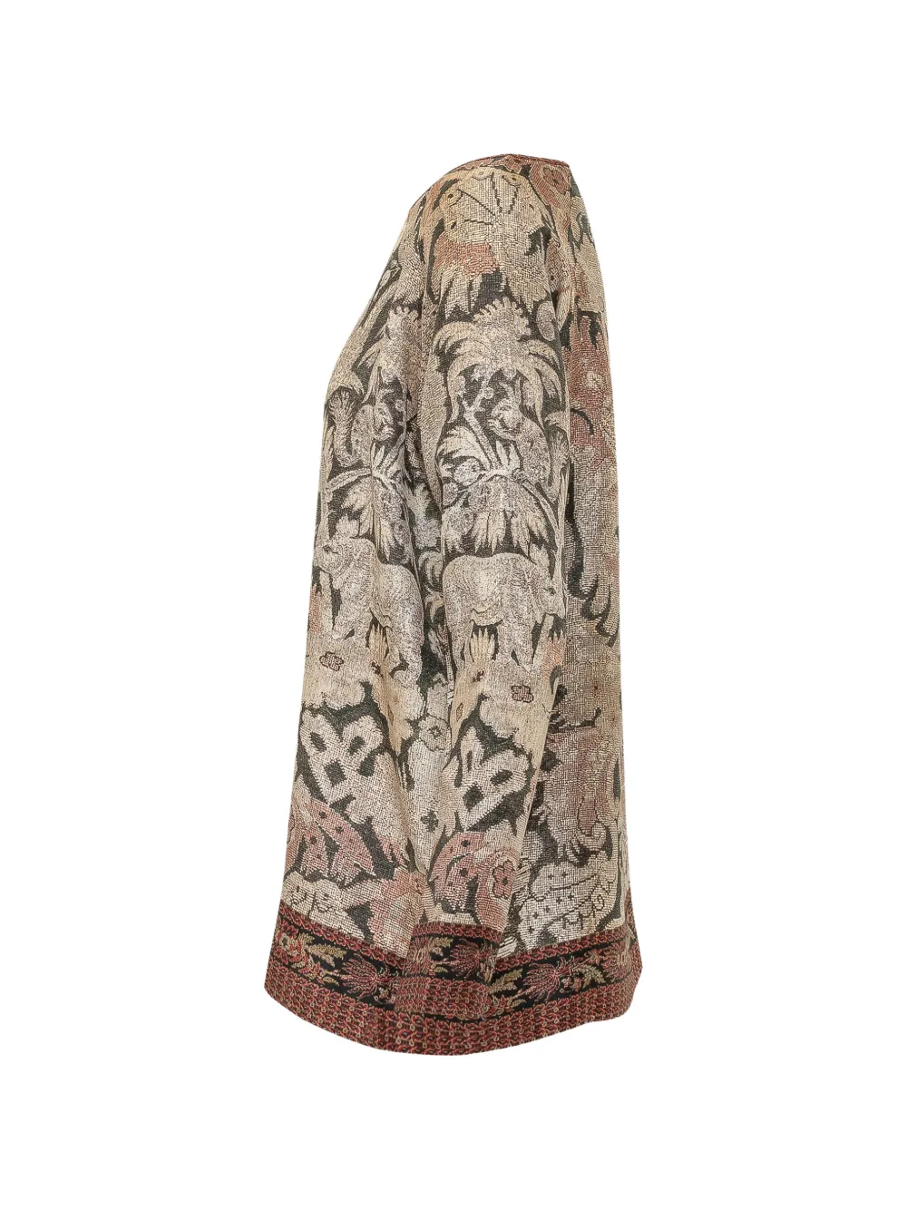 Pierre-Louis Mascia Aloe top met tapijt-print Beige