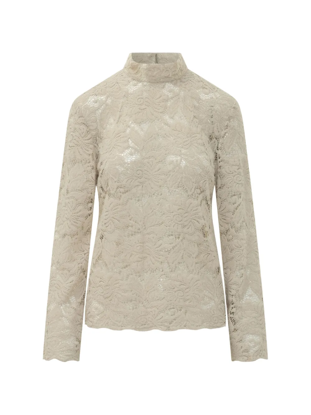 LE SULLY STUDIO lace high-neck blouse