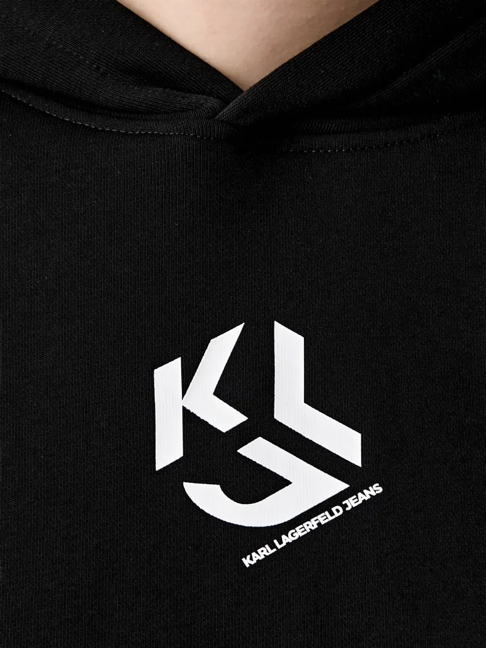 Karl Lagerfeld Jeans Hoodie met logoprint Zwart