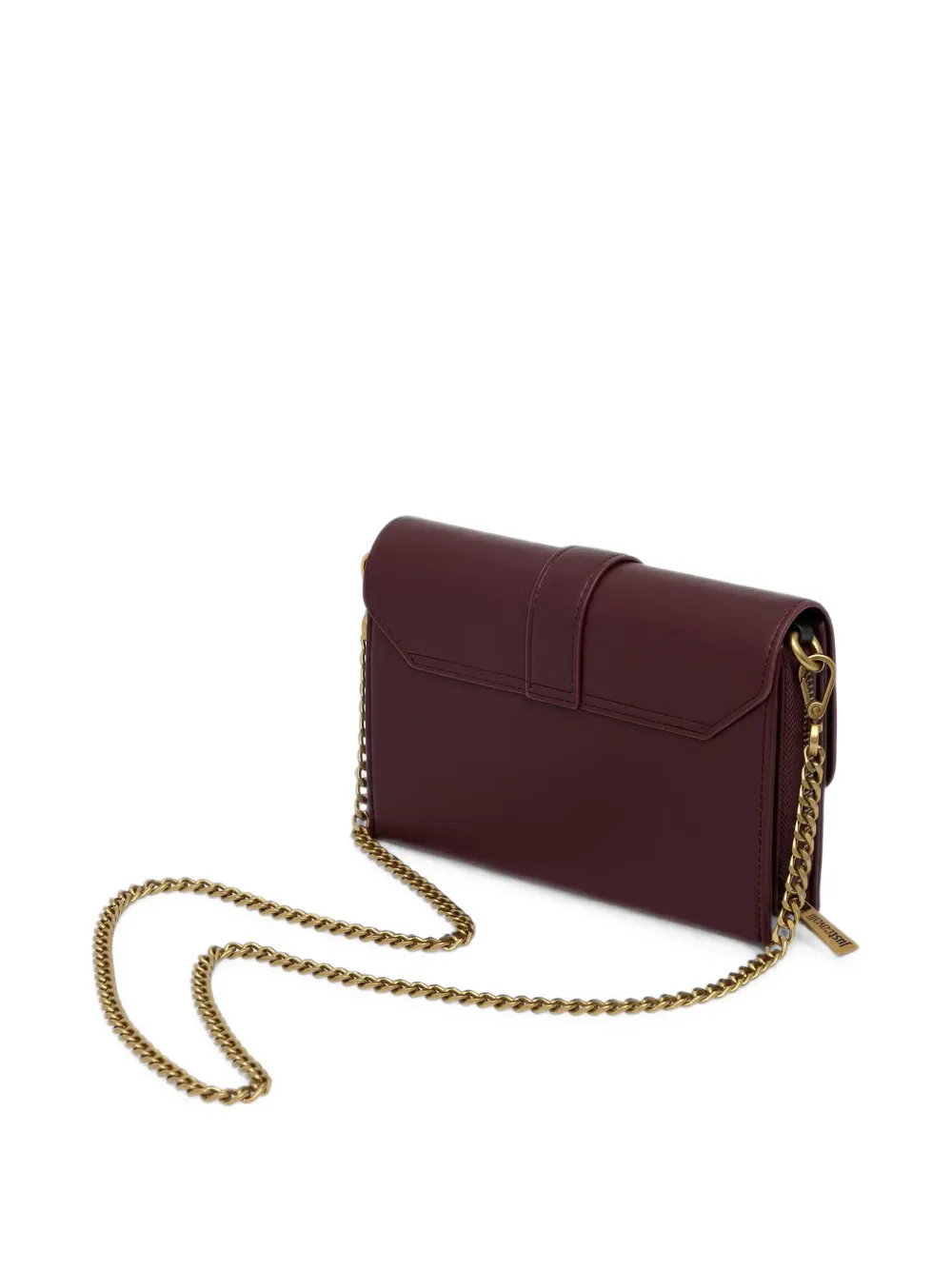 Just Cavalli snake-plaque chain-link clutch bag Rood