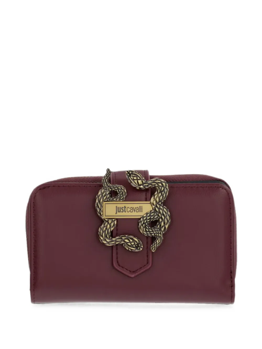 Just Cavalli Iconic Snakes faux-leather wallet - Rosso