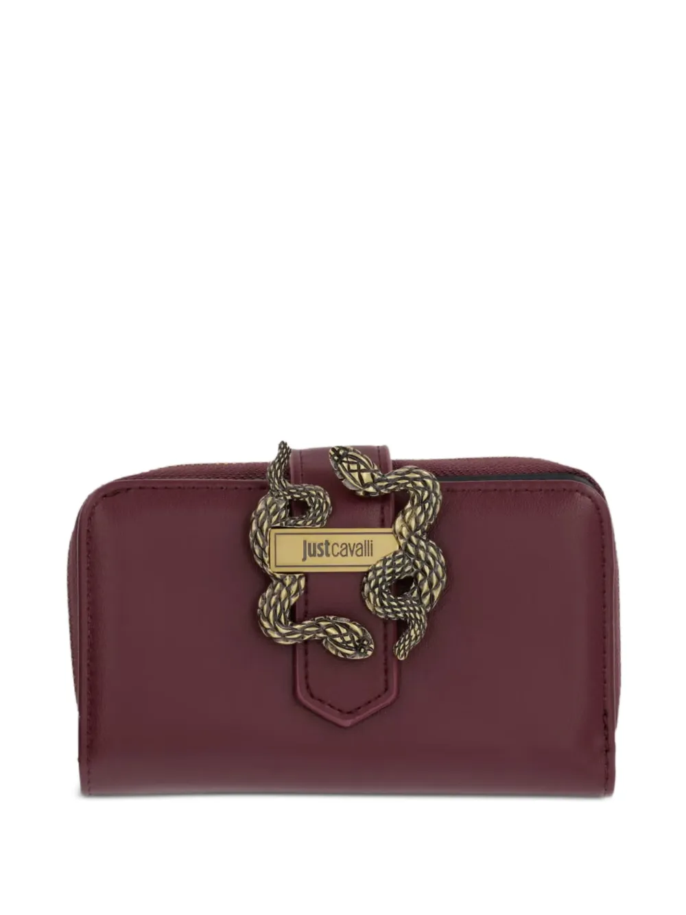Just Cavalli Iconic Snakes faux-leather wallet - Rosso