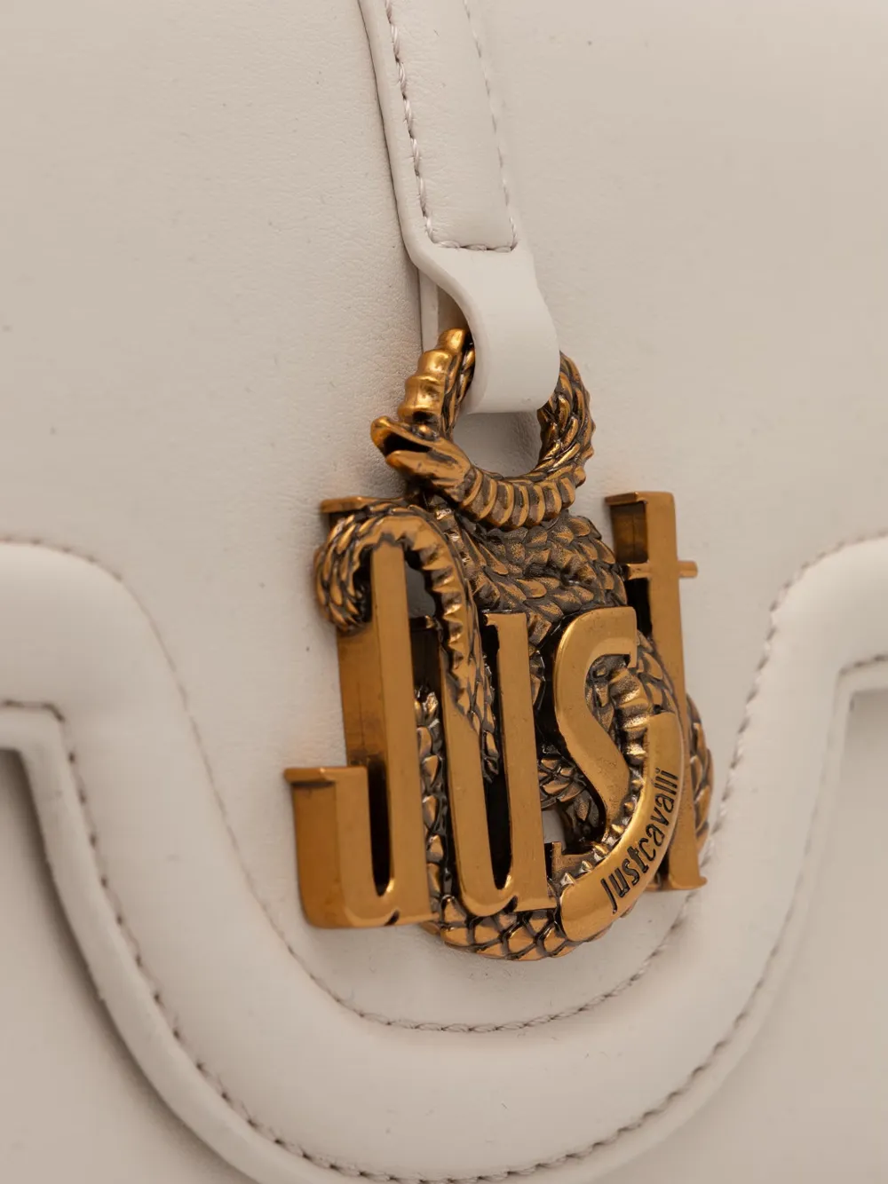 Just Cavalli Just Snake schoudertas Wit