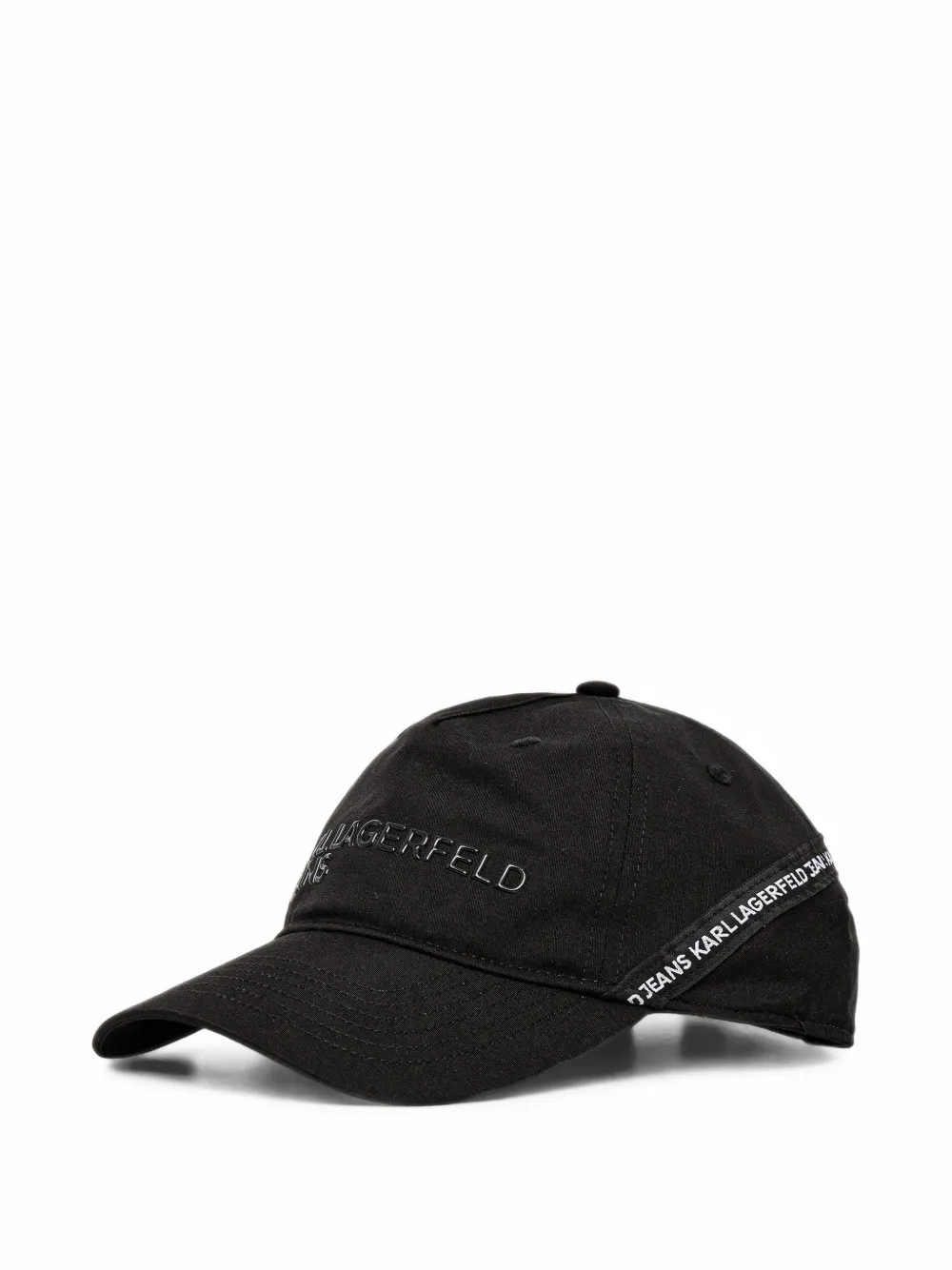 Karl Lagerfeld Jeans logo-embossed baseball cap - Nero