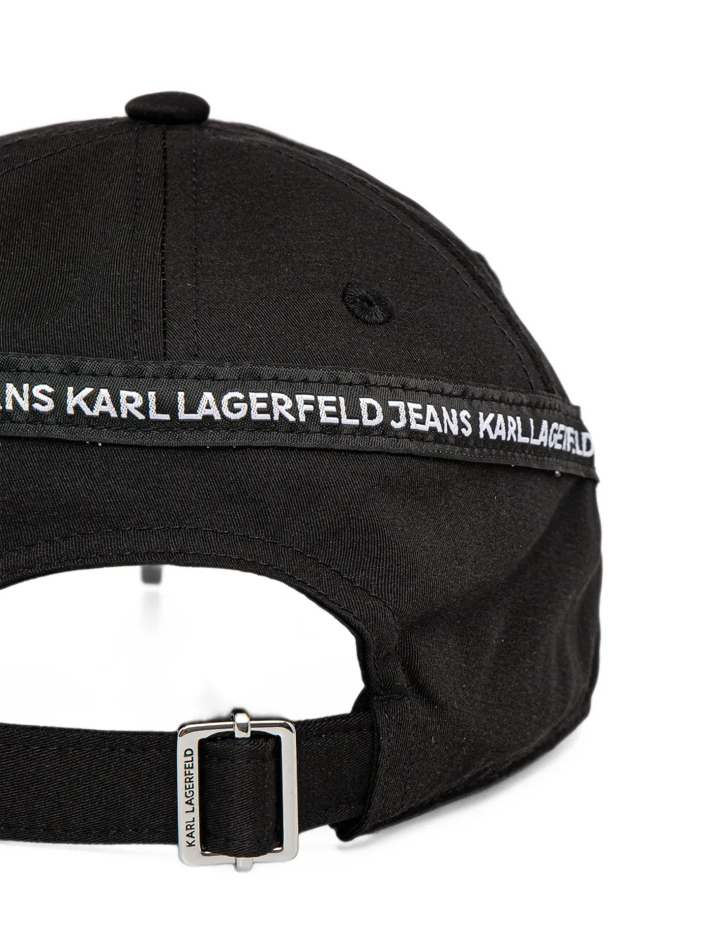 Karl Lagerfeld Jeans logo-embossed baseball cap Zwart