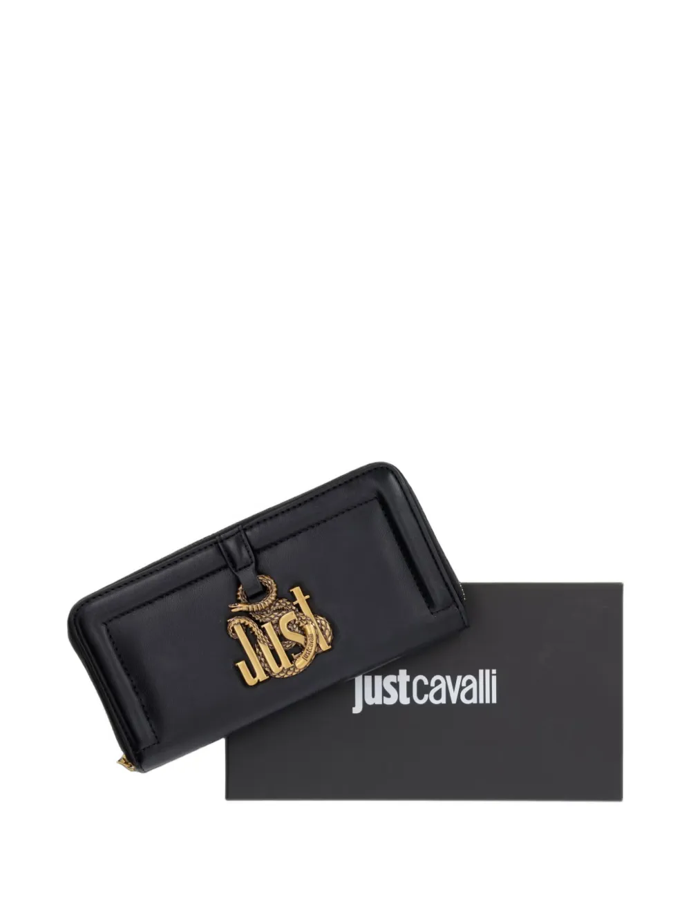 Just Cavalli Just Snake portemonnee Zwart
