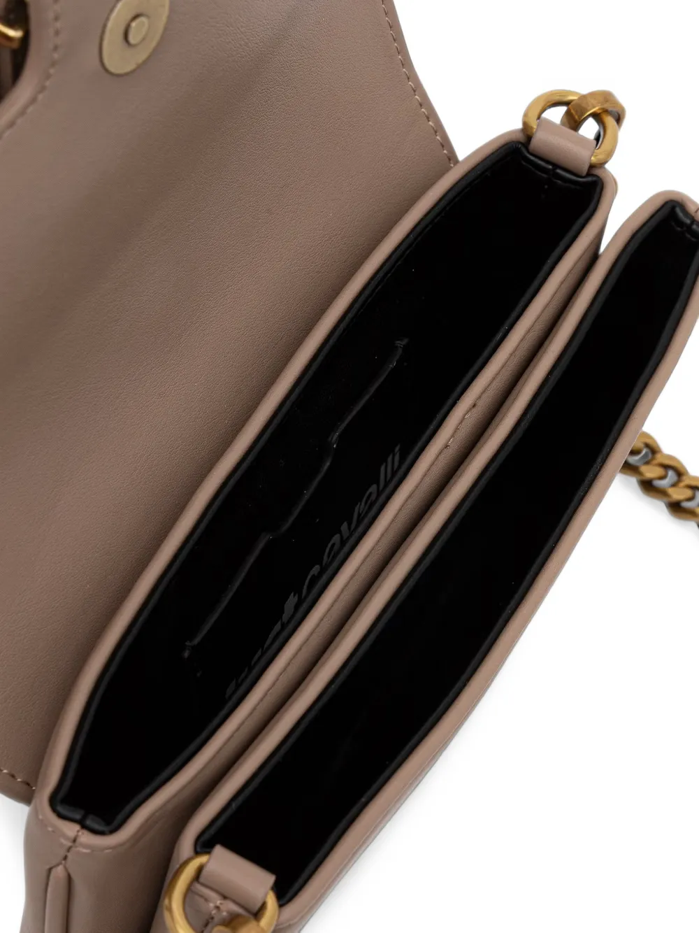 Just Cavalli Iconic Snakes crossbodytas met slangenplakkaat Beige