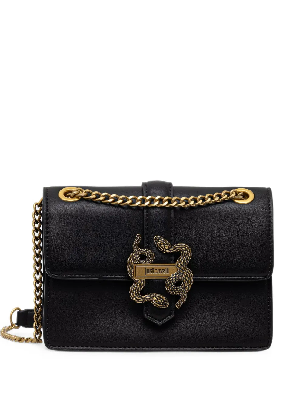Just Cavalli snake-plaque mini bag