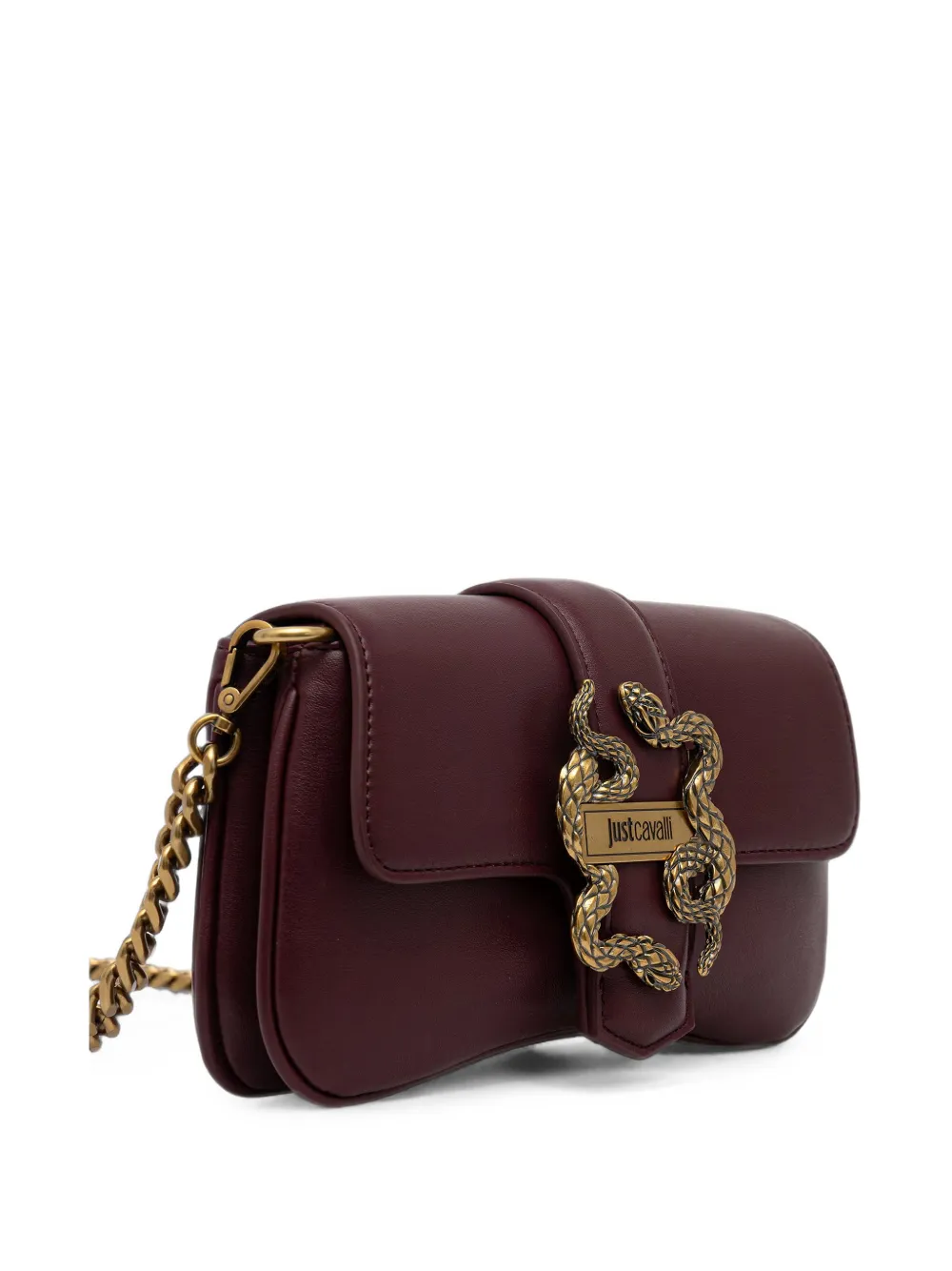 Just Cavalli Iconic Snakes crossbodytas Rood