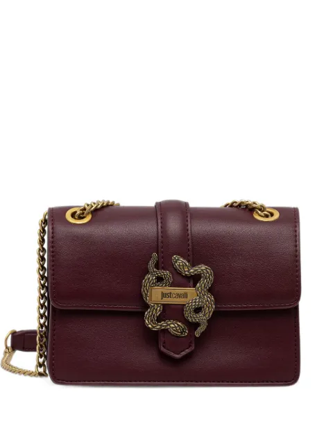 Just Cavalli snake-plaque chain-link shoulder bag