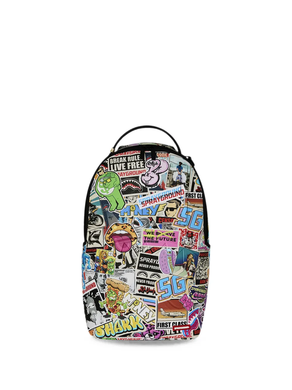 Sprayground Zaino Punk Sticker Shark - Blu