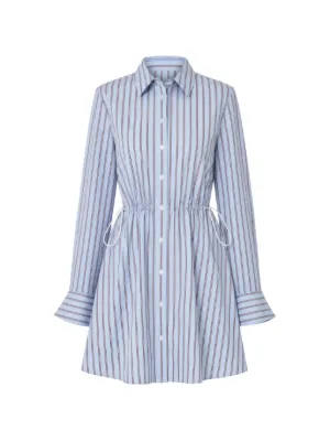 blue striped jersey dress Tommy Hilfiger Midi Shirt | soft satin