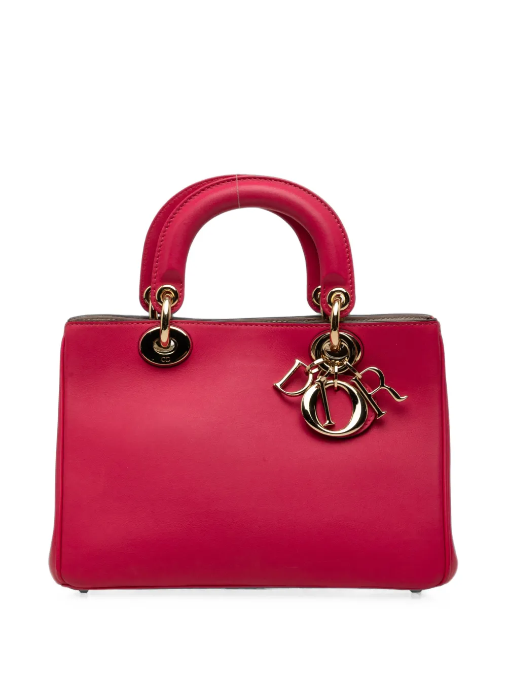 Christian Dior Pre-Owned 2014 Mini Leather Diorissimo satchel - Rosa