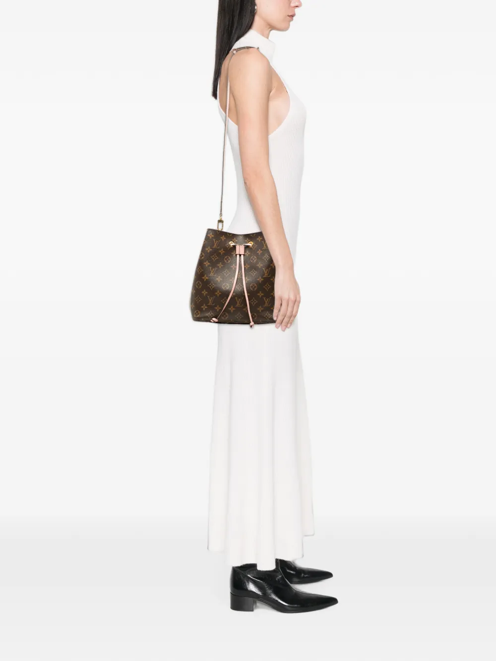 Louis Vuitton Pre-Owned 2018 Monogram Neonoe MM bucket bag - Braun